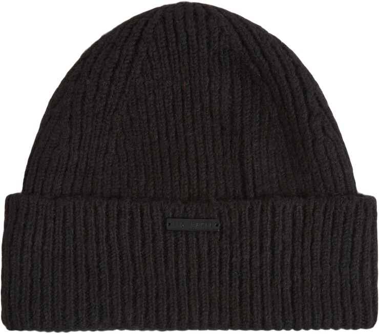 LIDIAAS Knitted Ribbed Beanie Hat