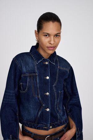 Patchwork denim jacket - Janny