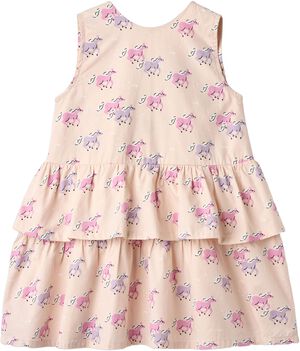 UNICORN DRESS W. RUFFLE & BOW