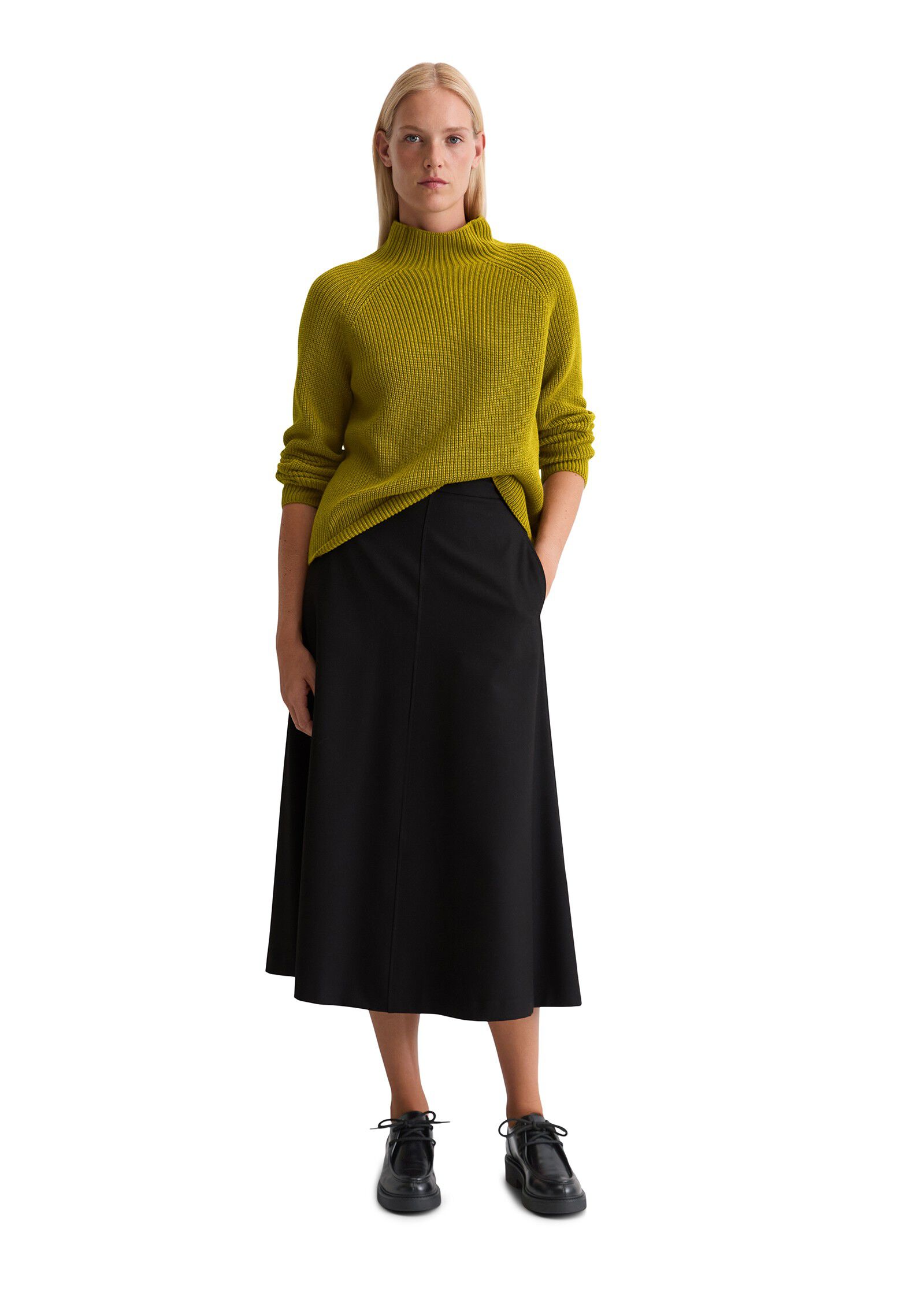 Pullover, longsleeve, stand-up coll