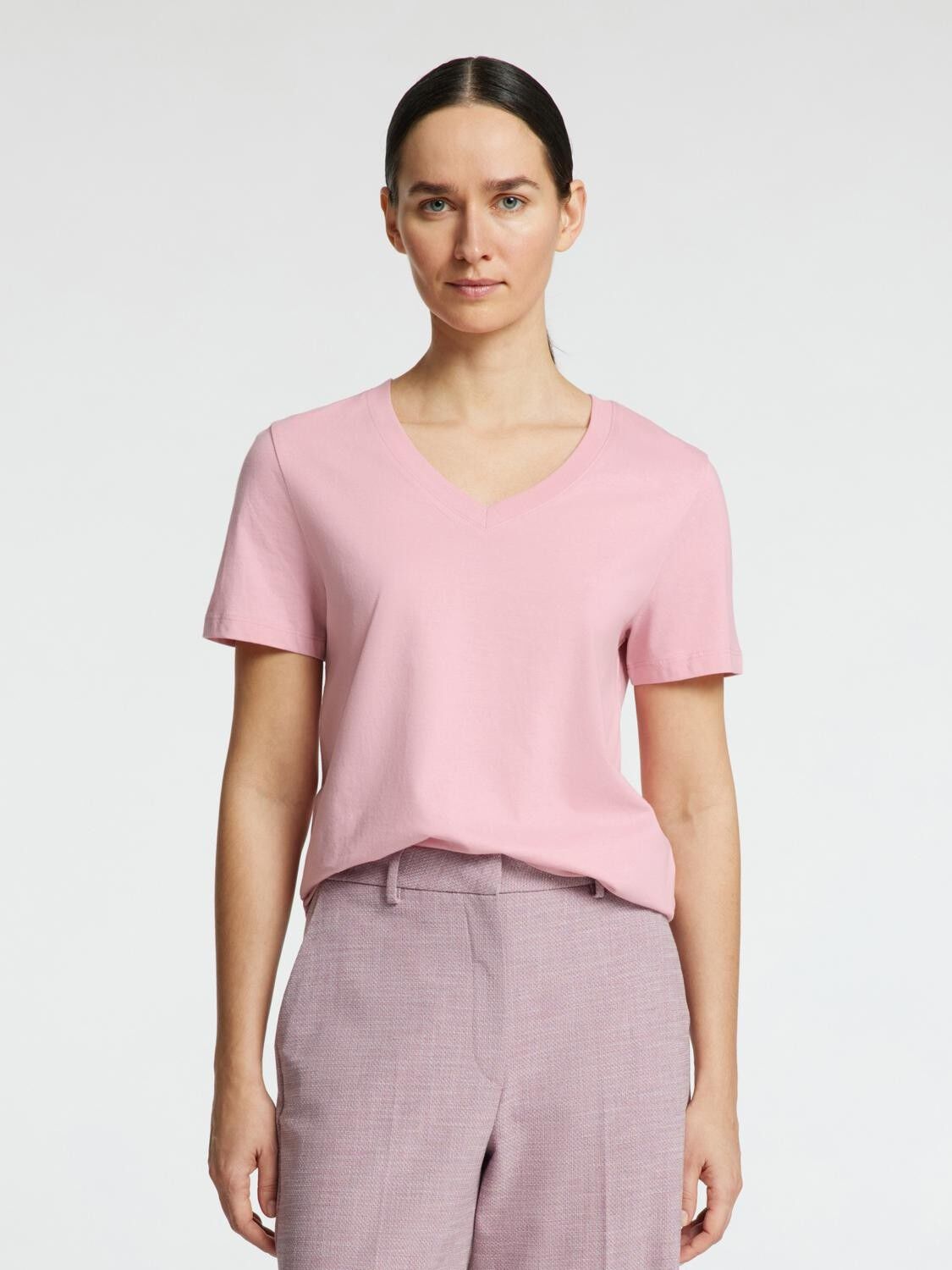 SLFESSENTIAL SS V-NECK TEE NOOS