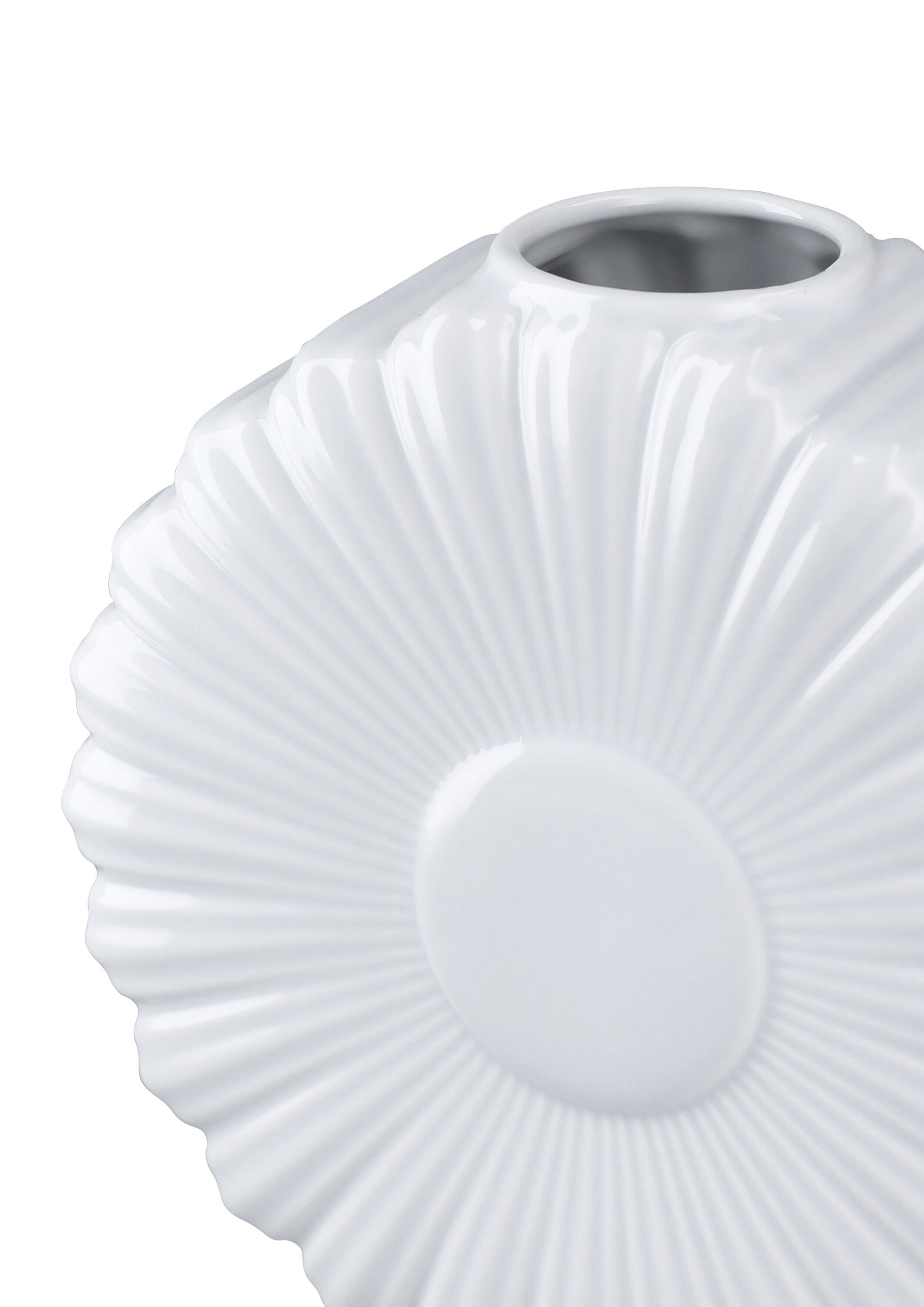 Flower Vase Marguerit H21 cm hvid porcel&aelig;n