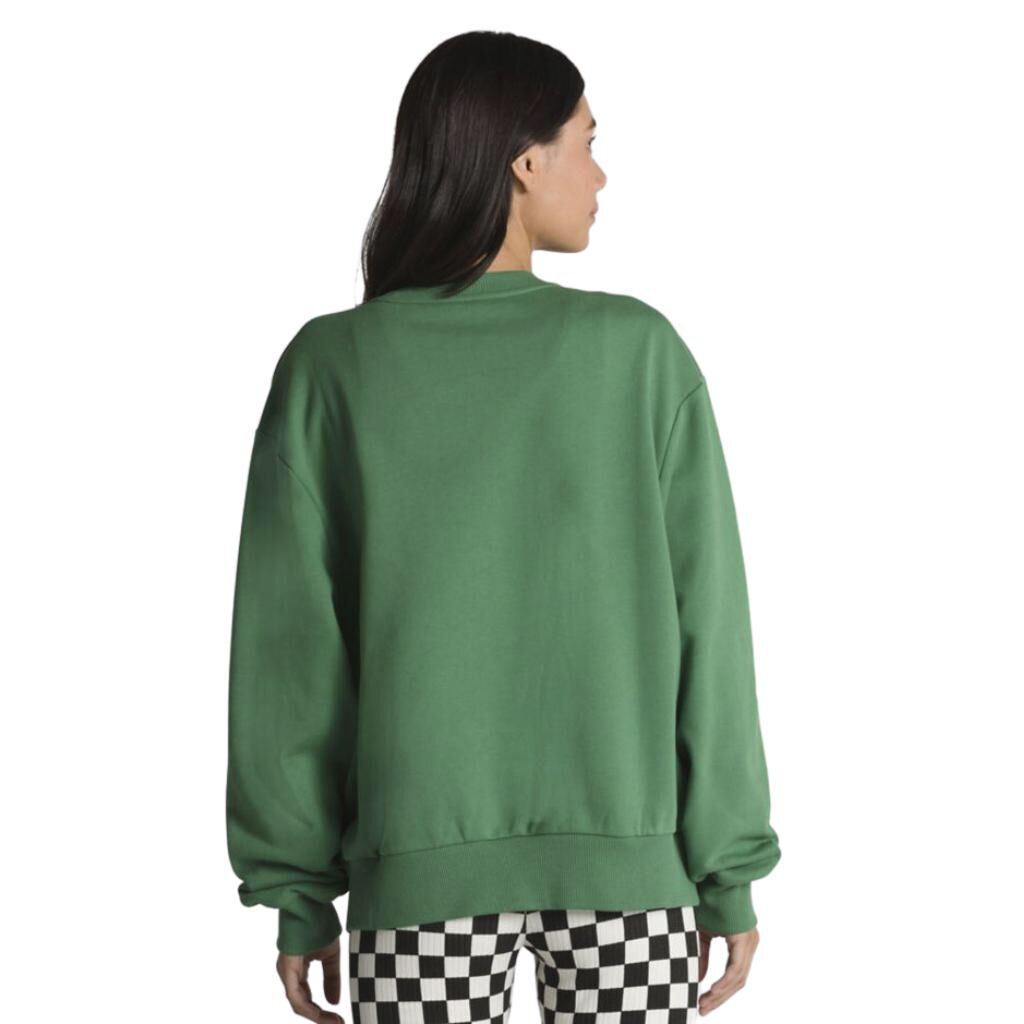 oversized floral crew sweatshirt