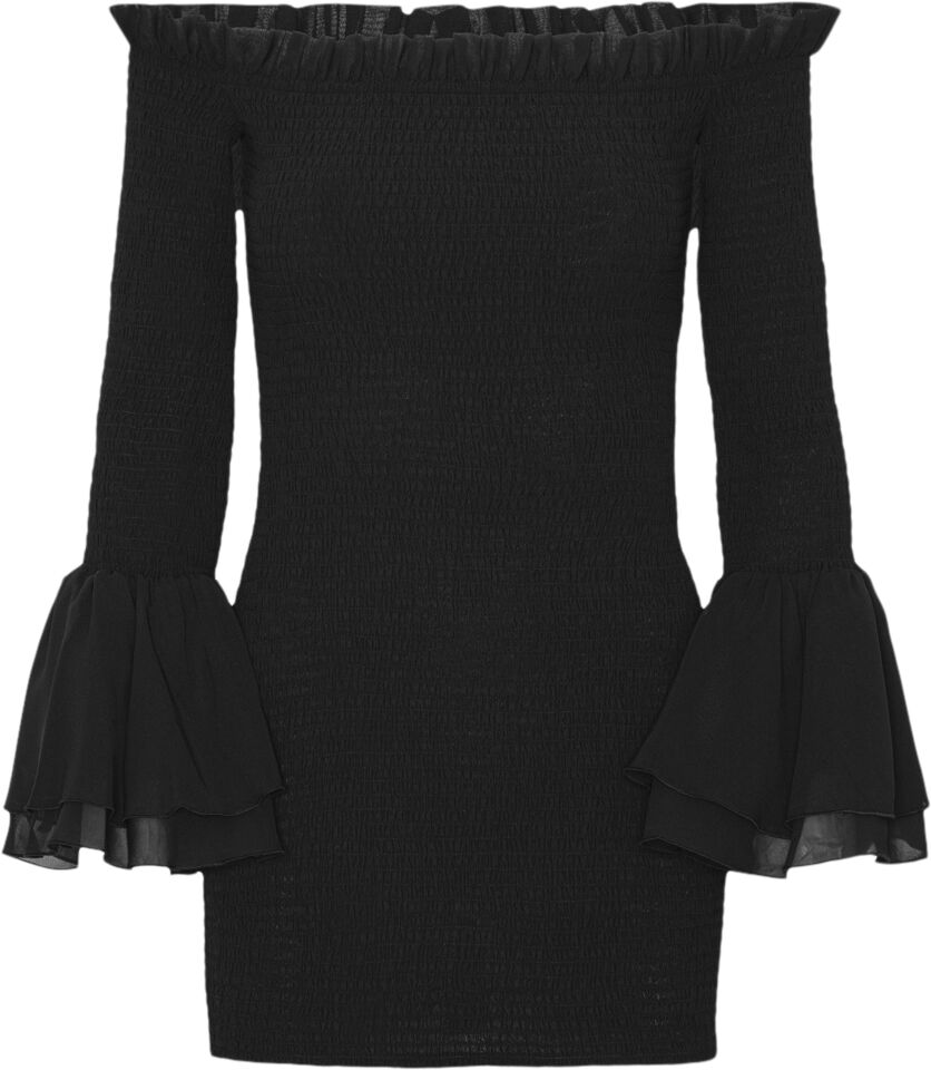 CHIFFON SMOCK MINI DRESS