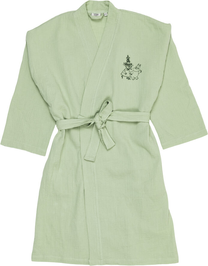 Moomin Arabia muslin badekåbe L/XL grøn GOTS