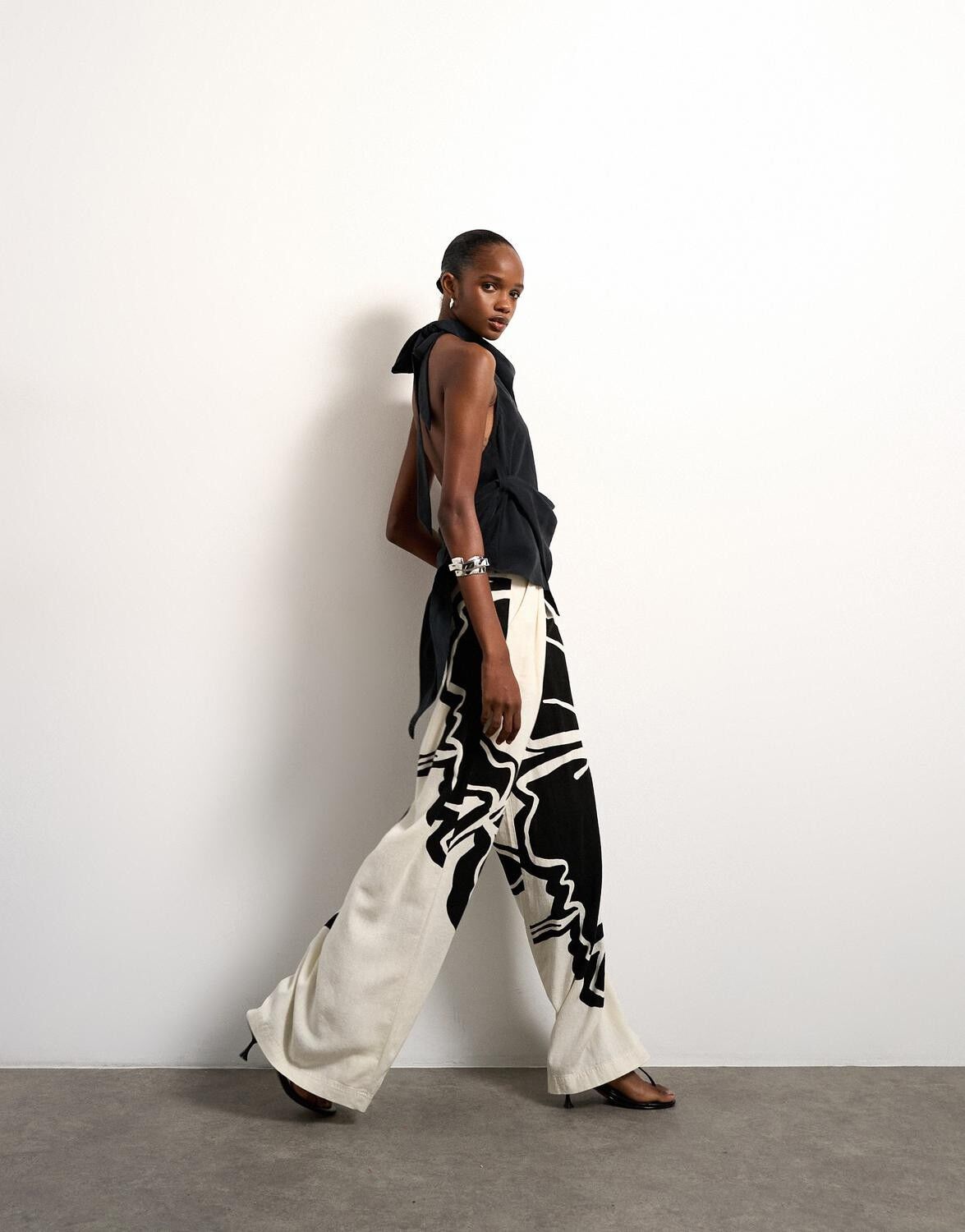 TSFIONA WIDE LEG TROUSERS WVN