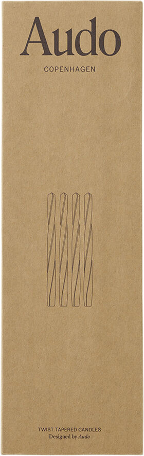 Twist Tapered Candle, H30, Ivory, S