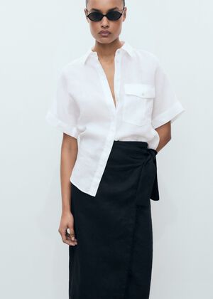 Pocket linen shirt