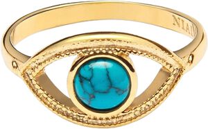 Women's Skyfall Turquoise Evil Eye Ring