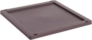 HAY Colour Crate Lid Plastic-Medium Square / Cube-Bordeaux