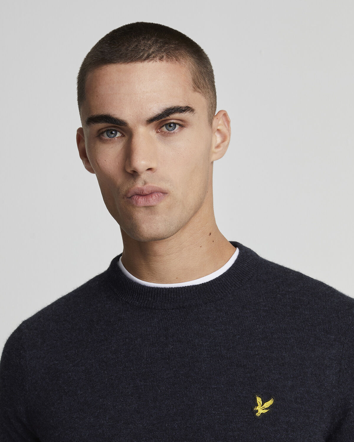 Lambswool Blend Crew Neck Jumper