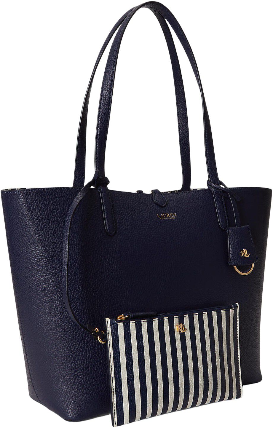 Faux-Leather Large Reversible Tote Bag