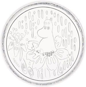 Mumi Glastallerken 17 cm Klar