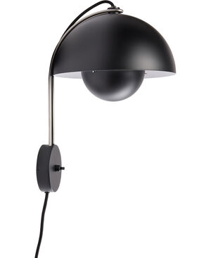 Flowerpot Wall Lamp VP8, Matt Black