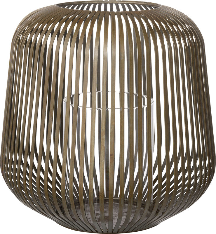 Lantern -LITO- Colour Rusty look Size M incl. inner glass cy