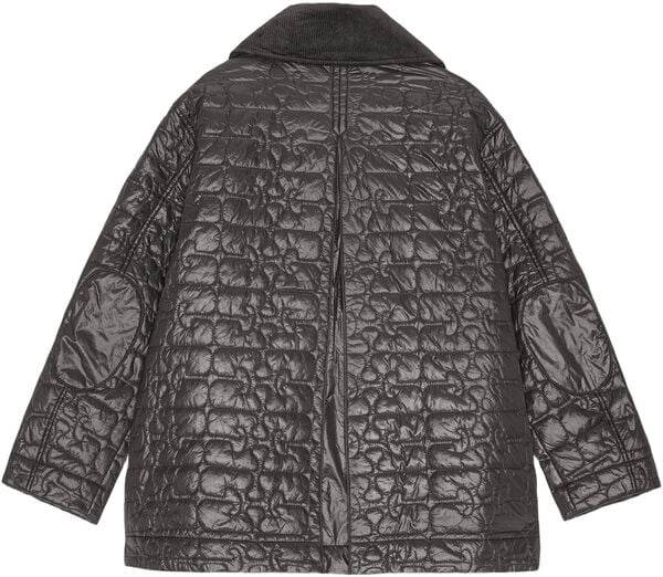 Shiny Quilt Midi Jacket