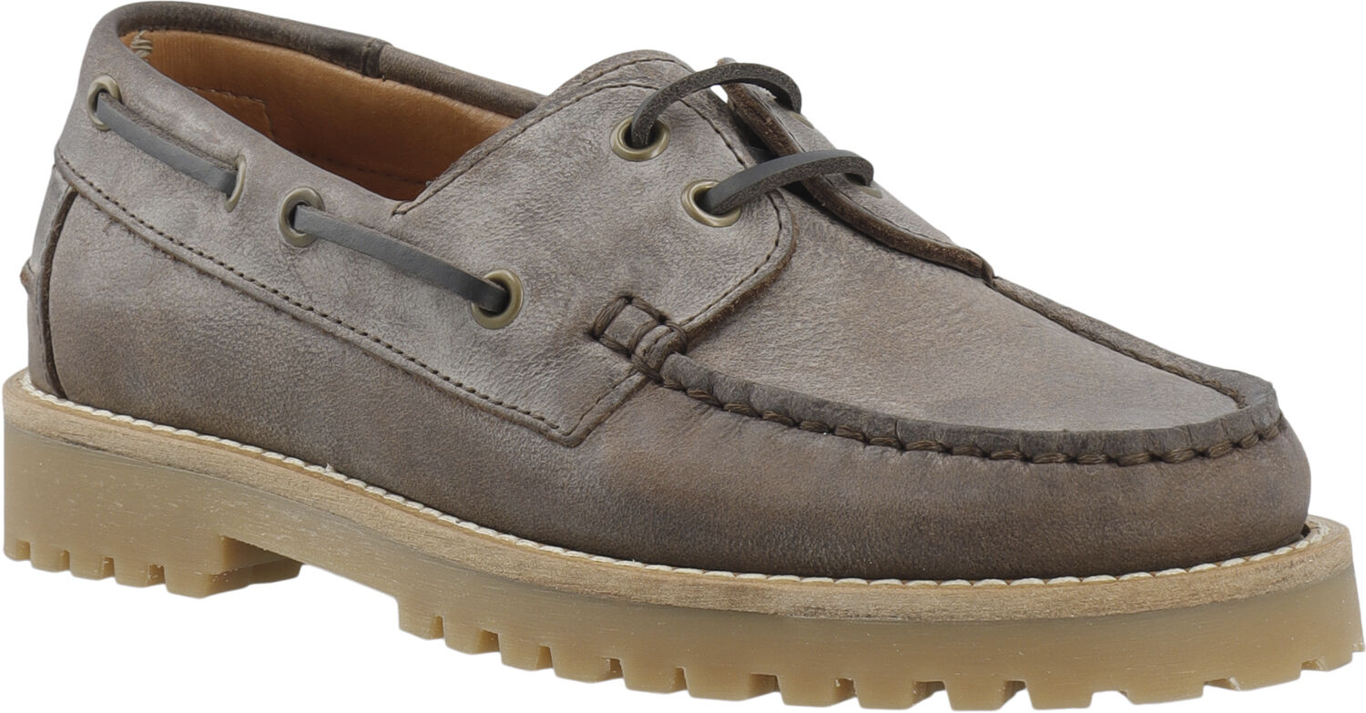 CASLENA Boat Shoe Pull Up Leather