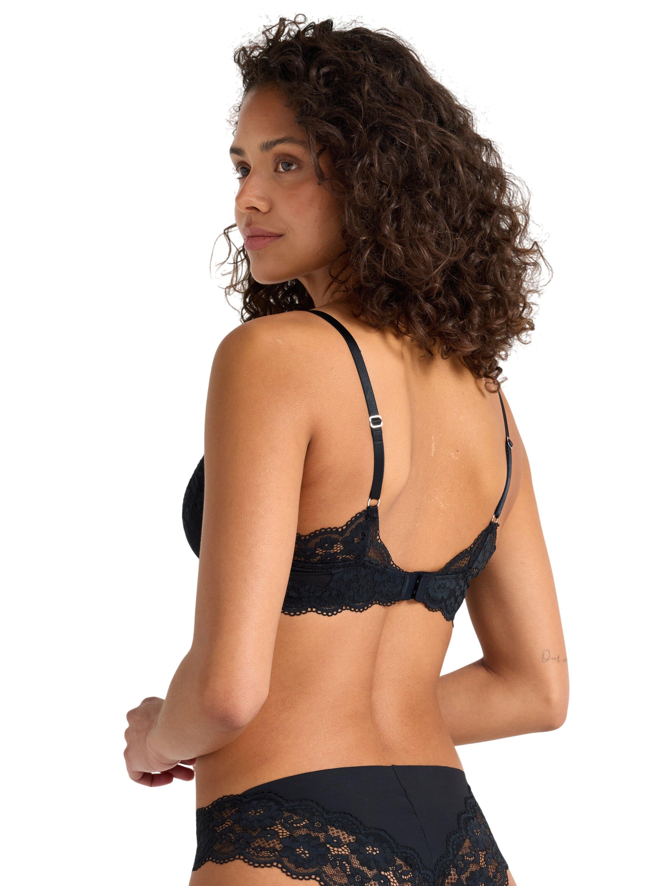 Lilja t-shirt-bh med blonder