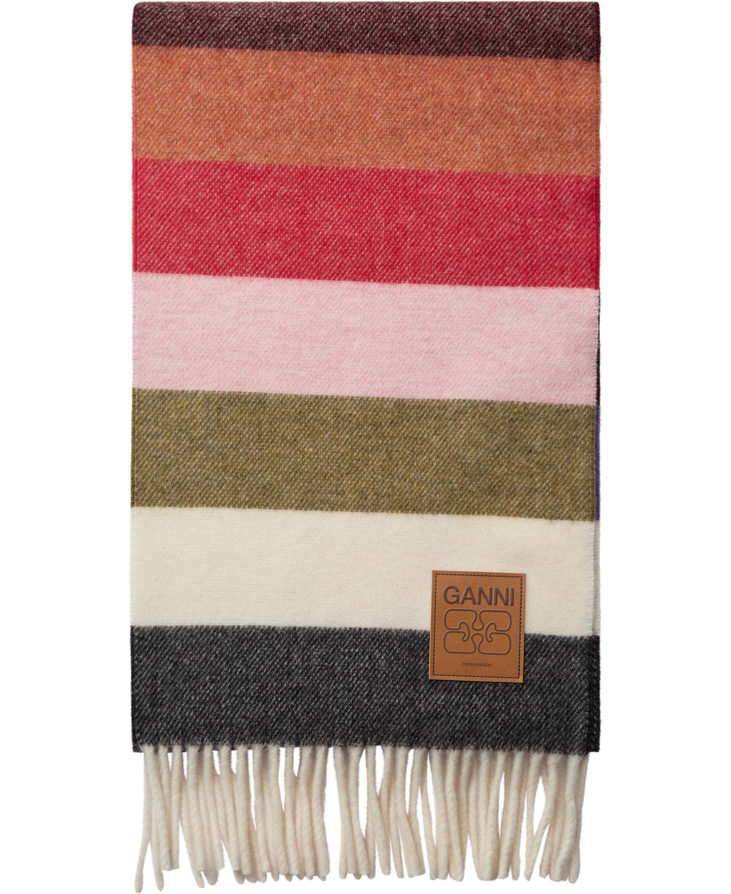 Double Face Wool Knit Scarf