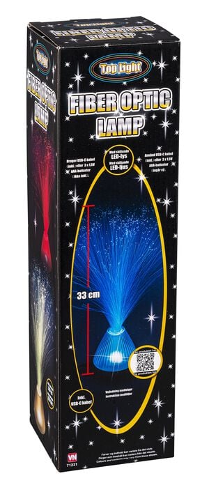 FIBEROPTISK LAMPE 33 cm