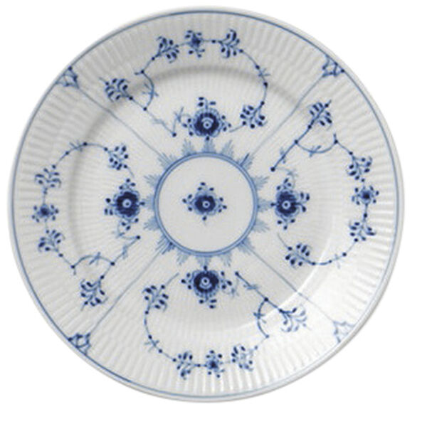 Musselmalet Riflet 19 cm. flad tallerken