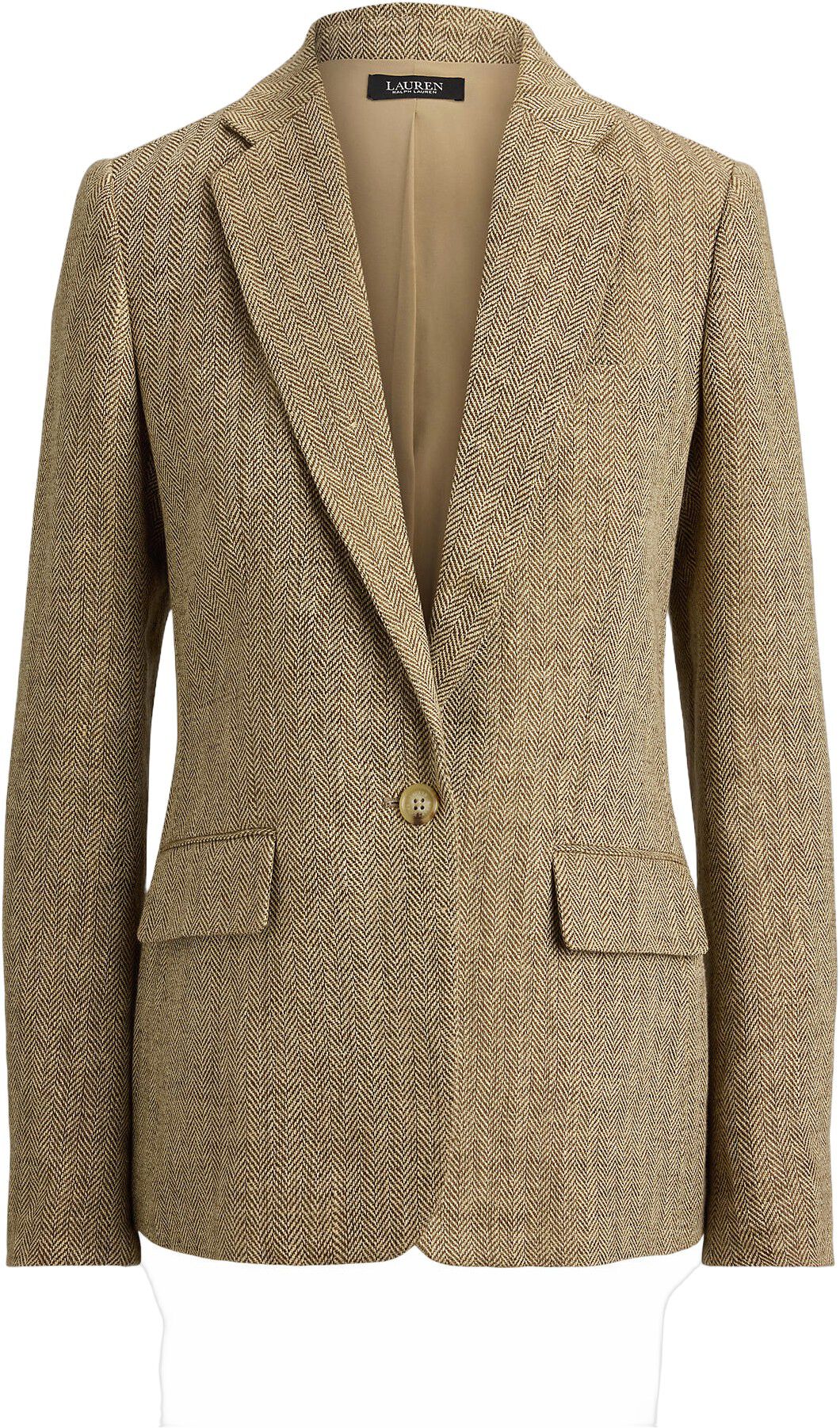 Linen Herringbone Blazer