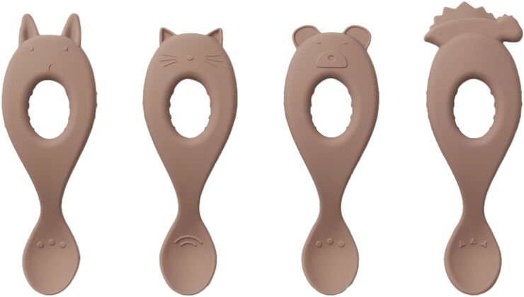 Liva silicone spoon 4-pack