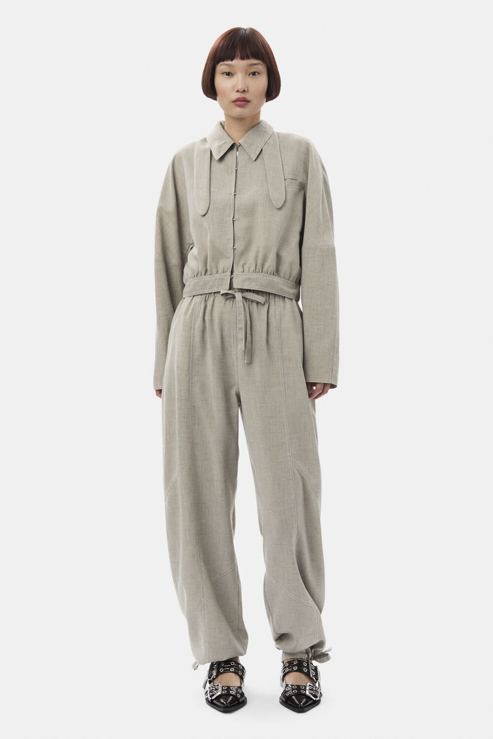 Feminine Buckle Ballerina Naplack