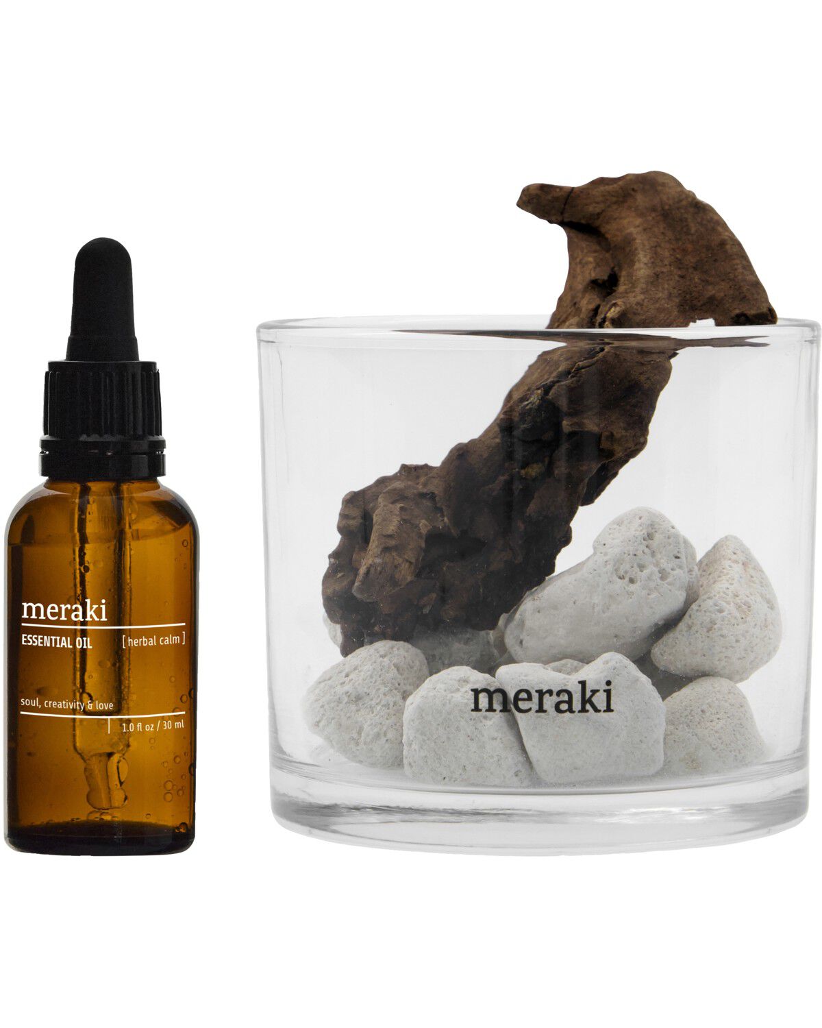 Duftfrisker, MKLavastone & wood - Herbal calm, Hvid