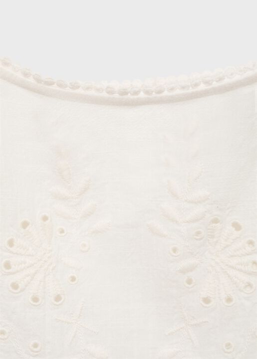 Lace embroidered top