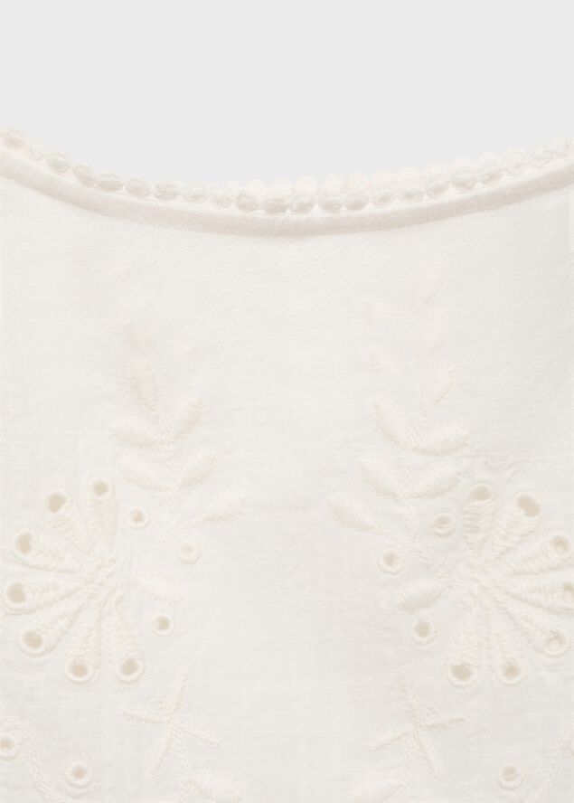 Lace embroidered top