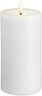 Moods & More - LED Pillar Candles, Silk, Melted, Classic whi