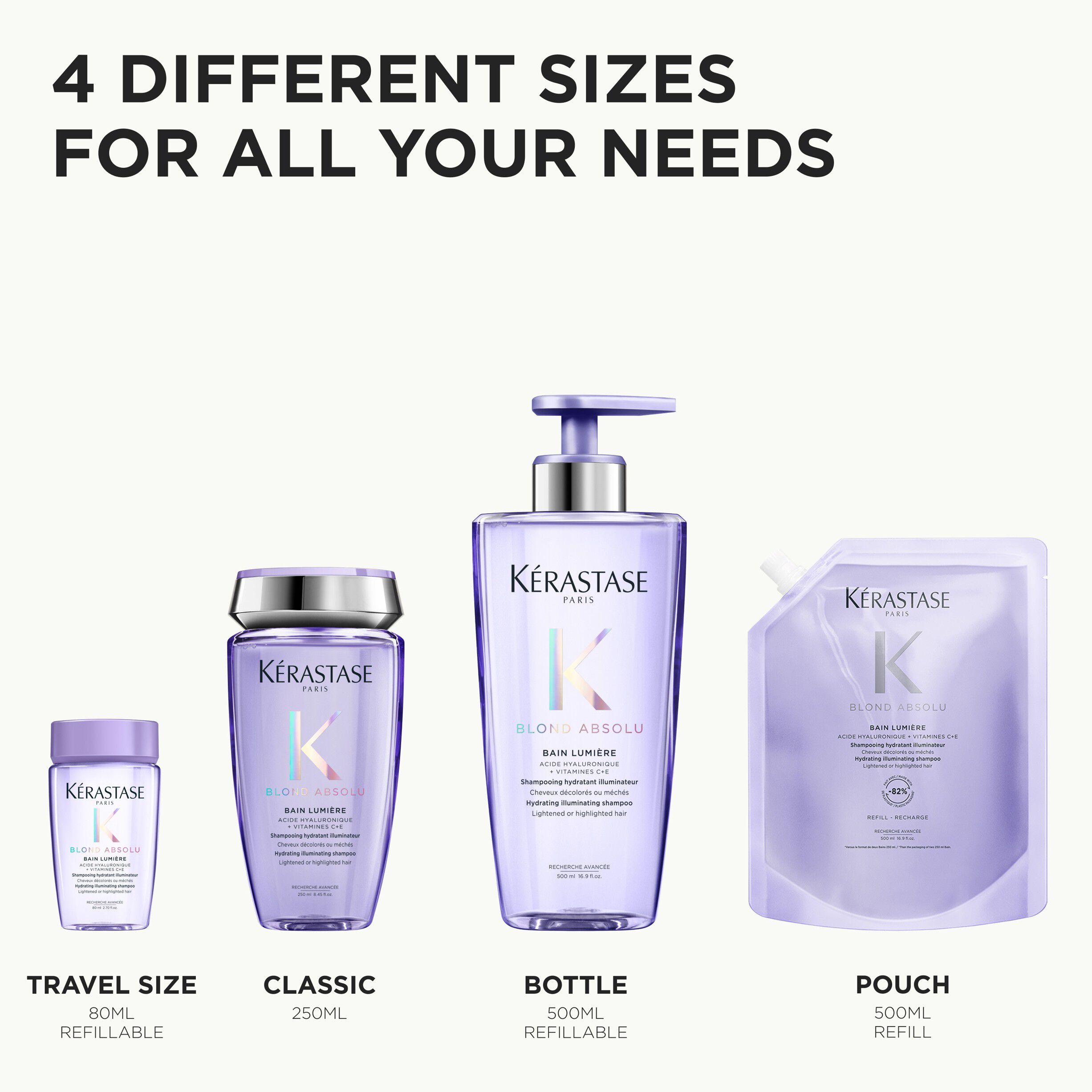 K&eacute;rastase Blond Absolu Bain Lumi&egrave;re Shampoo 500ml Refill