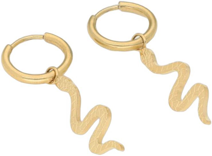 Snake hoop earrings