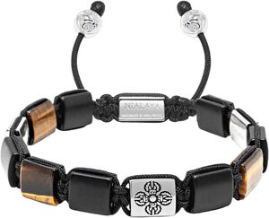 Tiger Eye Dorje Flatbead Bracelet