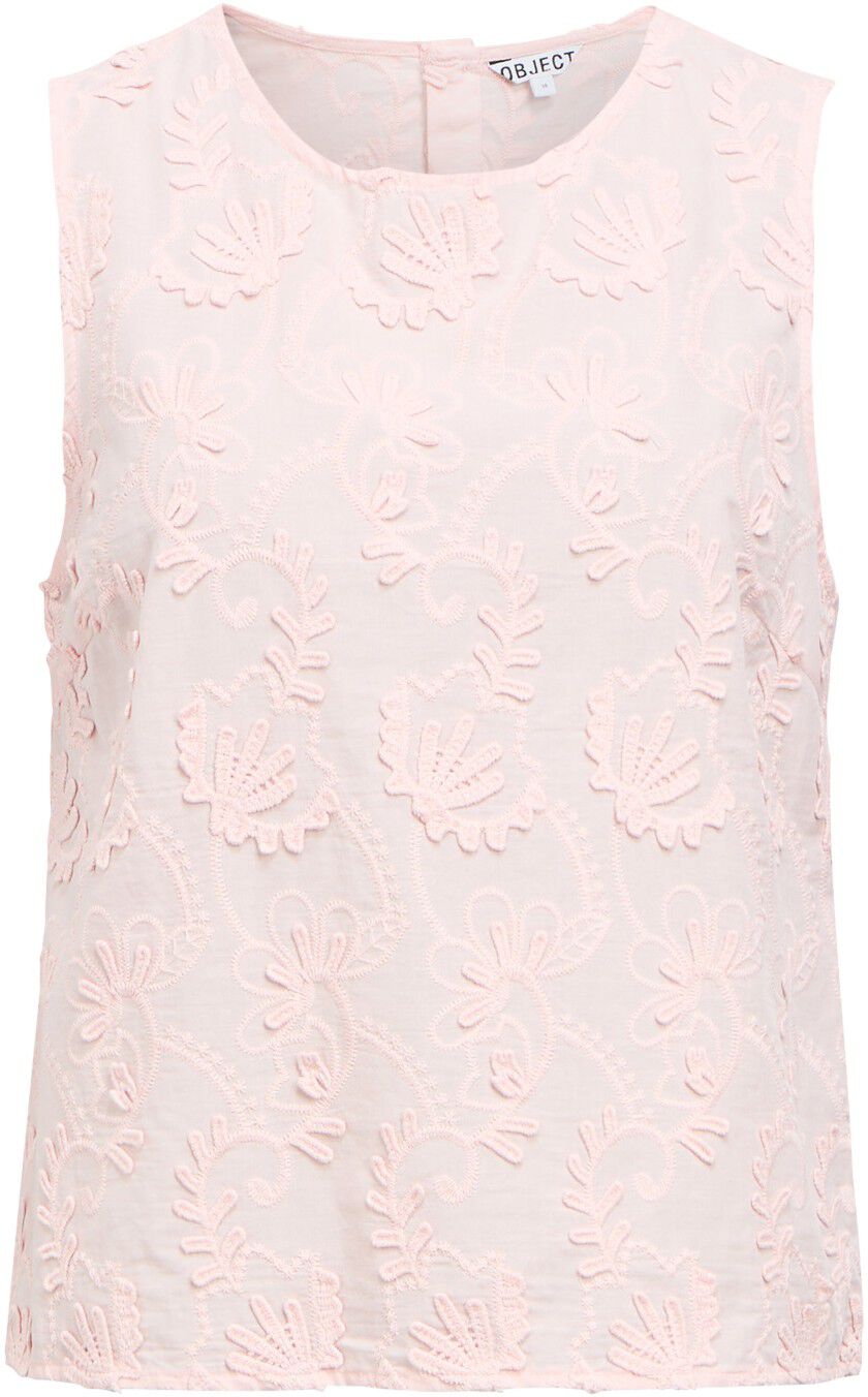 OBJMYA S/L RE O-NECK TOP DIV