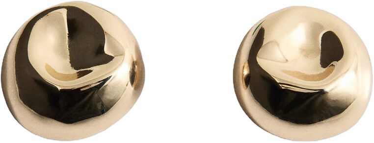 Earrings with round relief