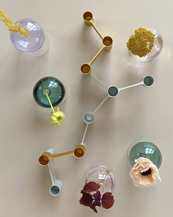 LINK, CANDLE HOLDER, MATT ALUMINIUM, 11060M