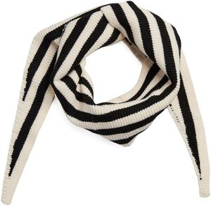 PCLULLU MINI STRIPE KNIT SCARF BC