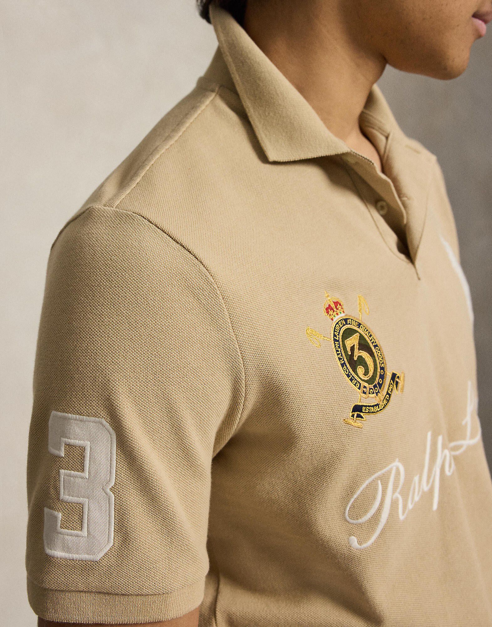 Classic Fit Big Pony Mesh Polo Shirt