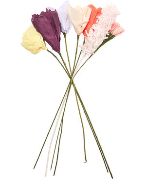 PAPER FLOWER BOUQUET, 7 PCS, SUMMER7