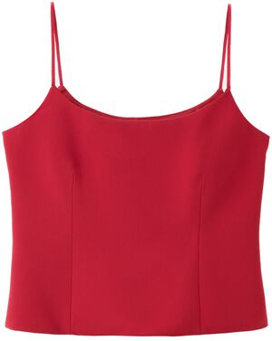 Plain strapless top