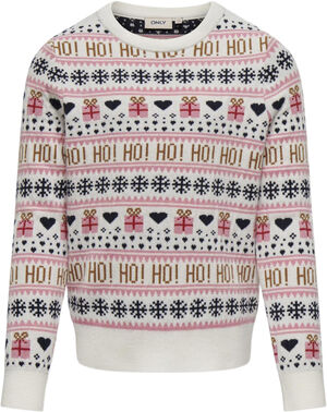 KOGXMAS PRESENT LS O-NECK BOX KNT