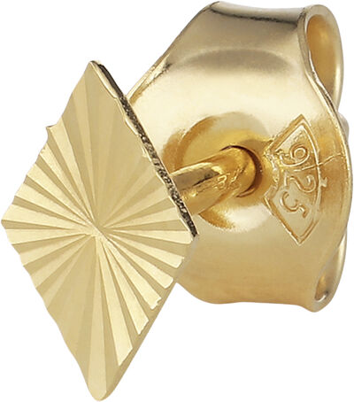 Reflection Rhombe Stud, gold-plated sterling silver
