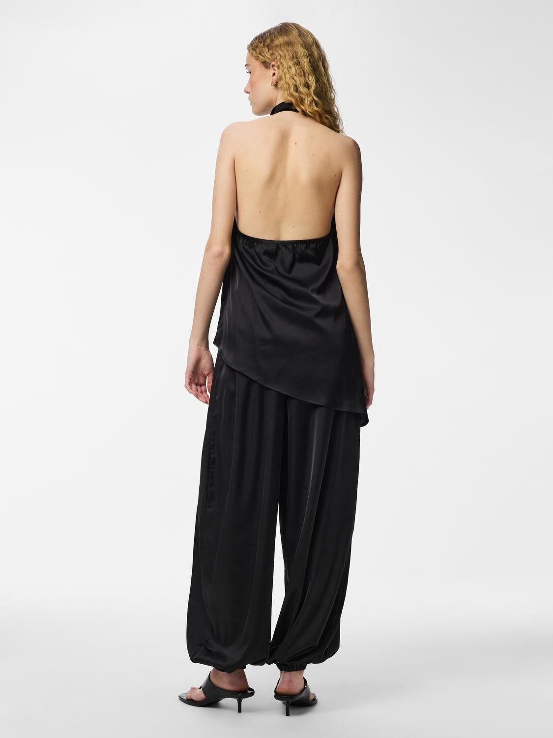 PCFESTA MW SATIN BALLOON PANT WVN D