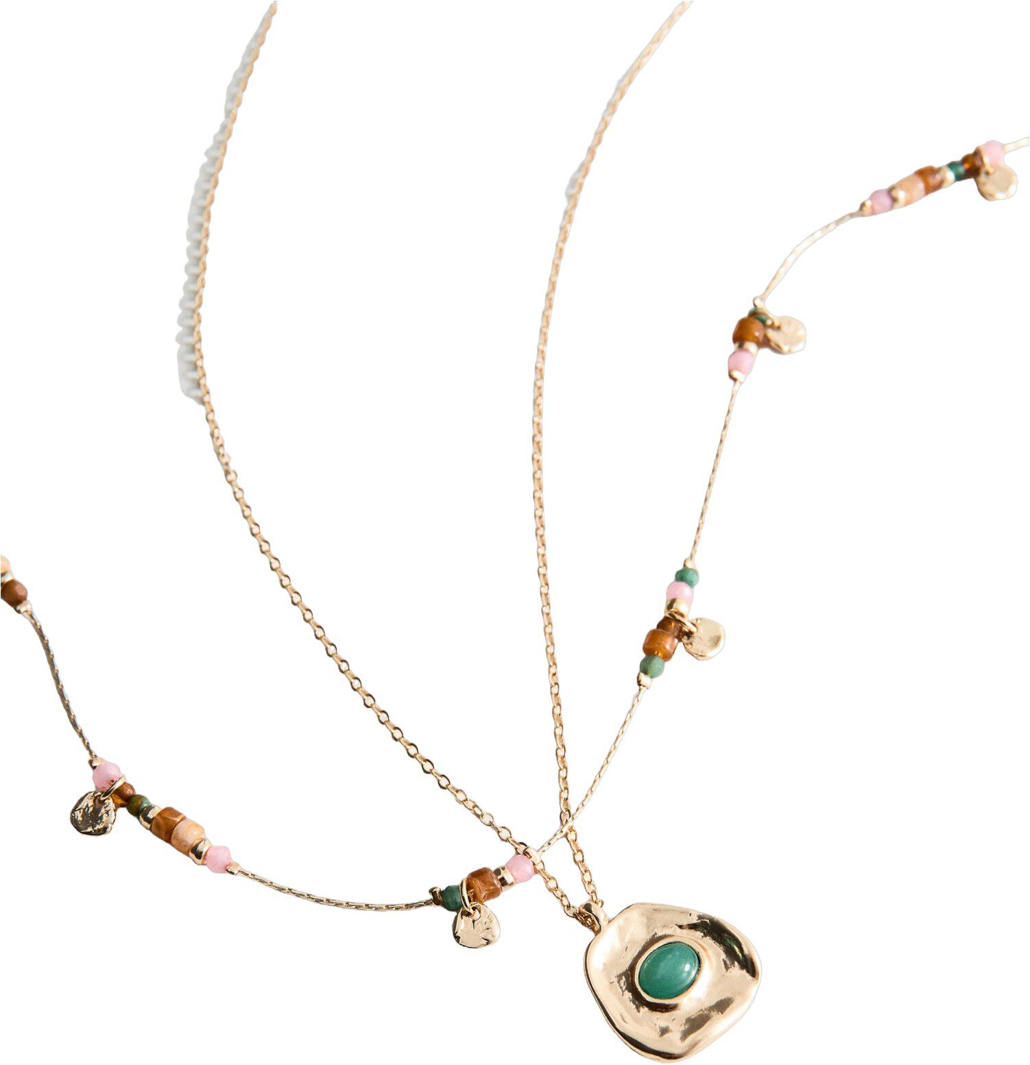 Mixed double necklace