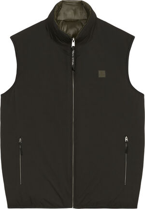 Vest, No Down, clean, e. dye, revers