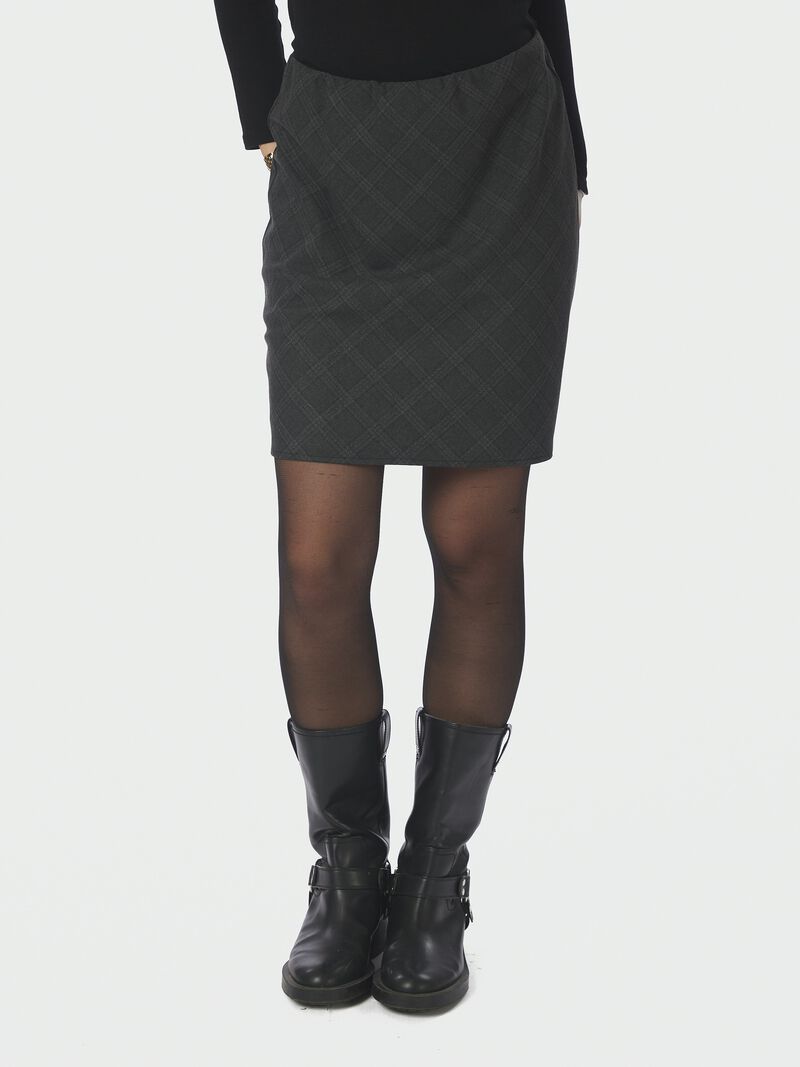 Lunna Check Short Skirt