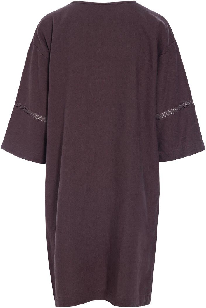 Lazy linen kjole med paneler