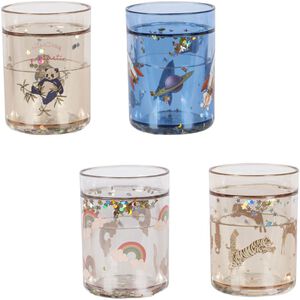 4 PACK GLITTER CUPS